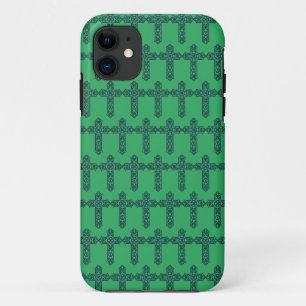 Celtic Cross Graphic Knotwork Art iPhone 11 Case