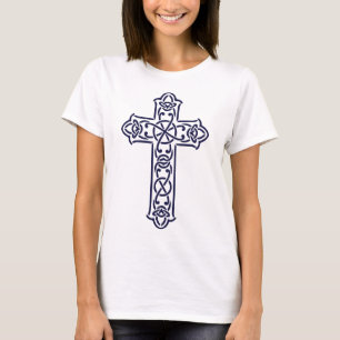 Celtic Cross Graphic Knotwork Art T-Shirt