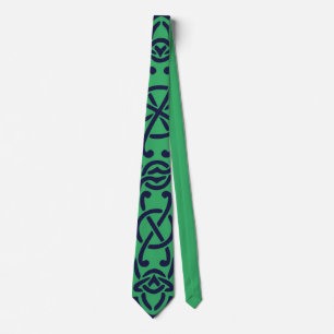 Celtic Cross Graphic Knotwork Art Tie