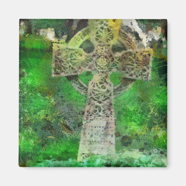 Celtic Cross Gravestone Magnet (Front)