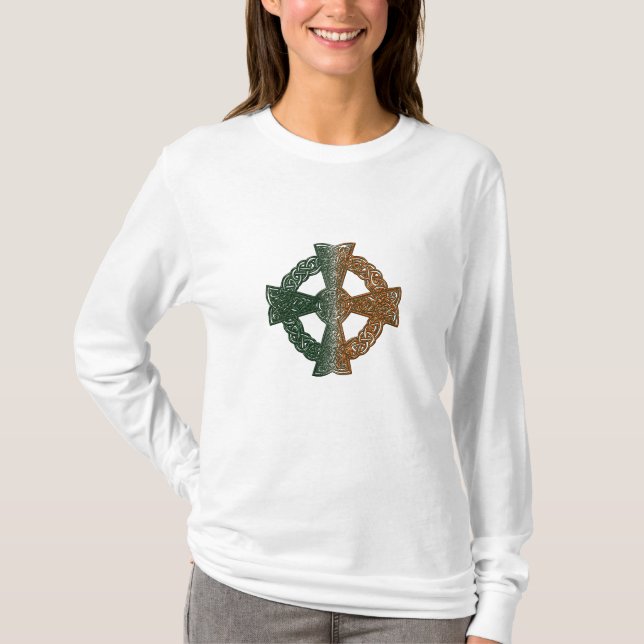 Celtic Cross Irish Patriotic Shirt (Front)