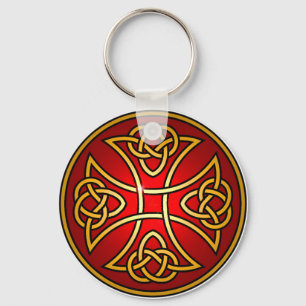 Celtic cross key ring