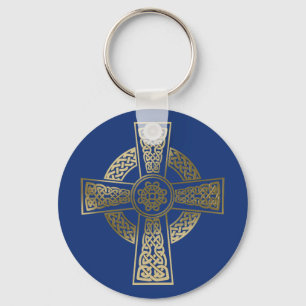 Celtic cross key ring