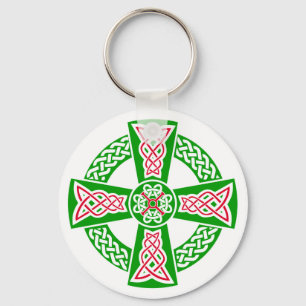 Celtic cross key ring