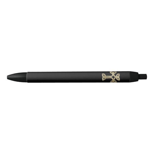 Celtic cross knot black ink pen (Front)