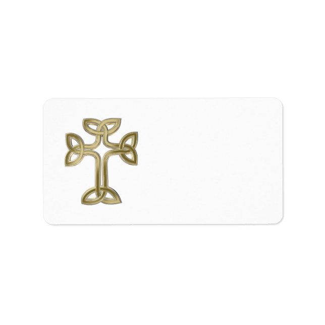 Celtic cross knot label (Front)
