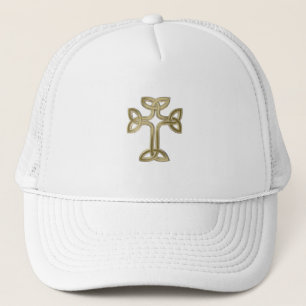 Celtic cross knot trucker hat