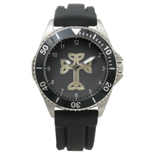 Celtic cross knot watch