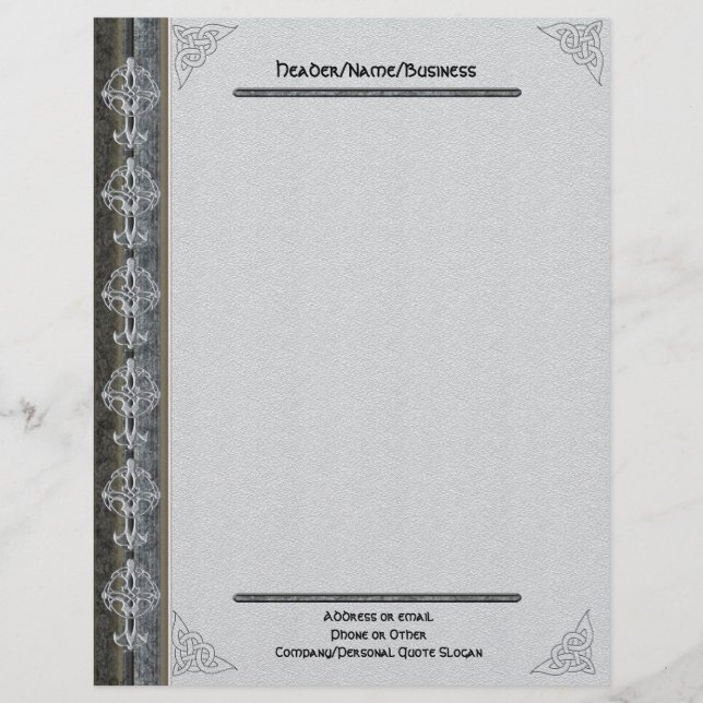 Celtic Cross Letterhead (Front)