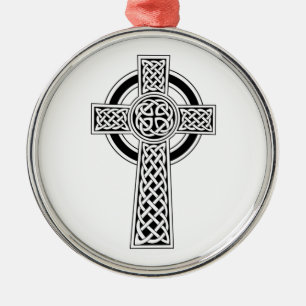 Celtic Cross Metal Tree Decoration