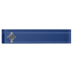 Celtic cross nameplate