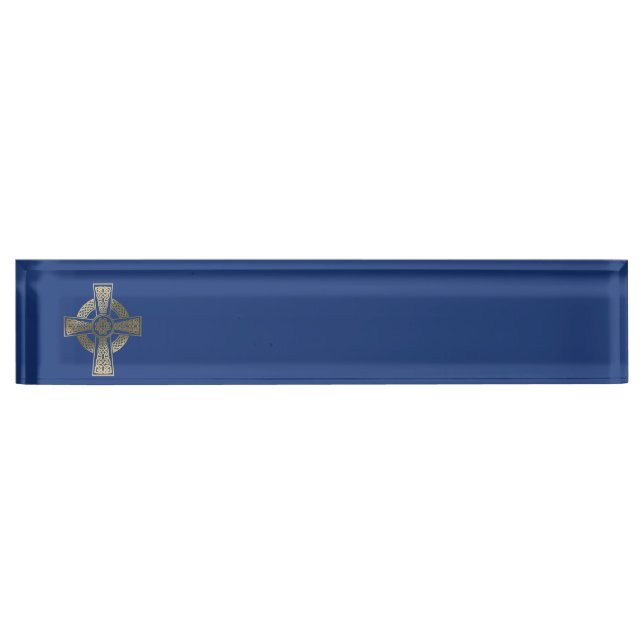 Celtic cross nameplate (Front)
