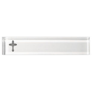 Celtic cross nameplate