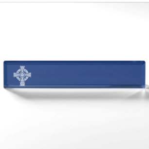 Celtic cross nameplate
