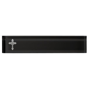 Celtic cross nameplate