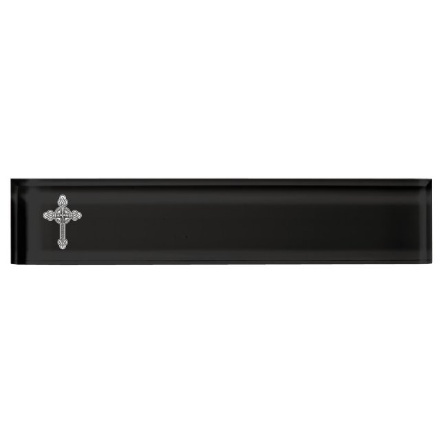 Celtic cross nameplate (Front)