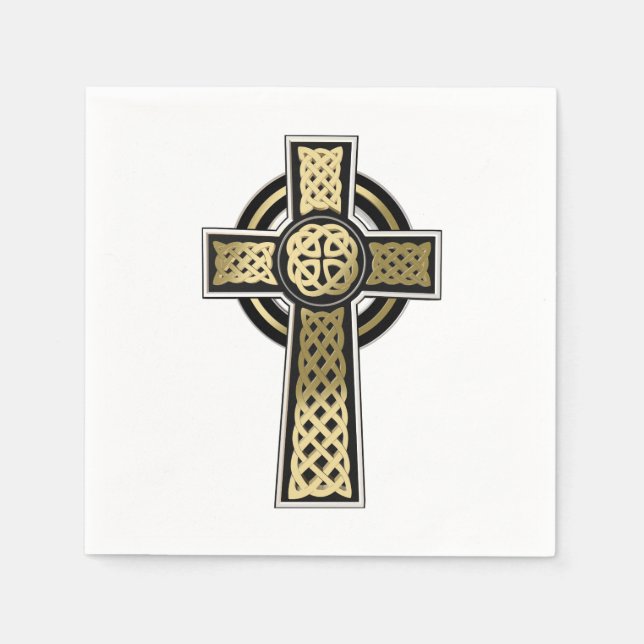 Celtic cross napkin (Front)
