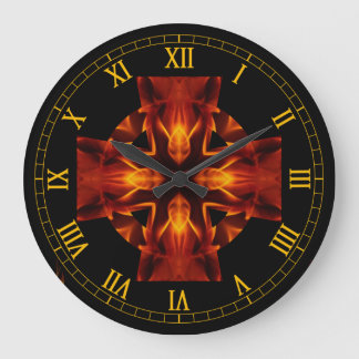 Celtic Cross~Out Of The Crucible~Four Evangelist~ Large Clock