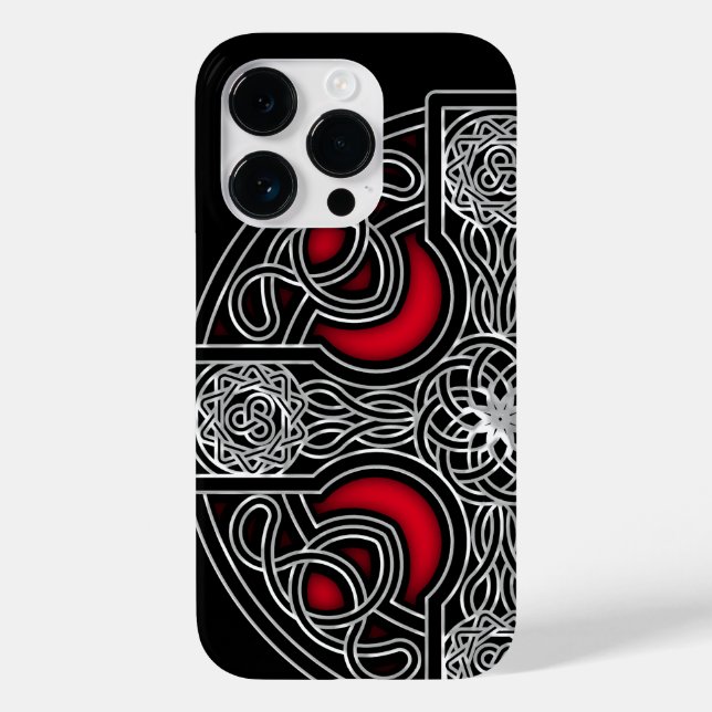 Celtic cross red Case-Mate iPhone case (Back)