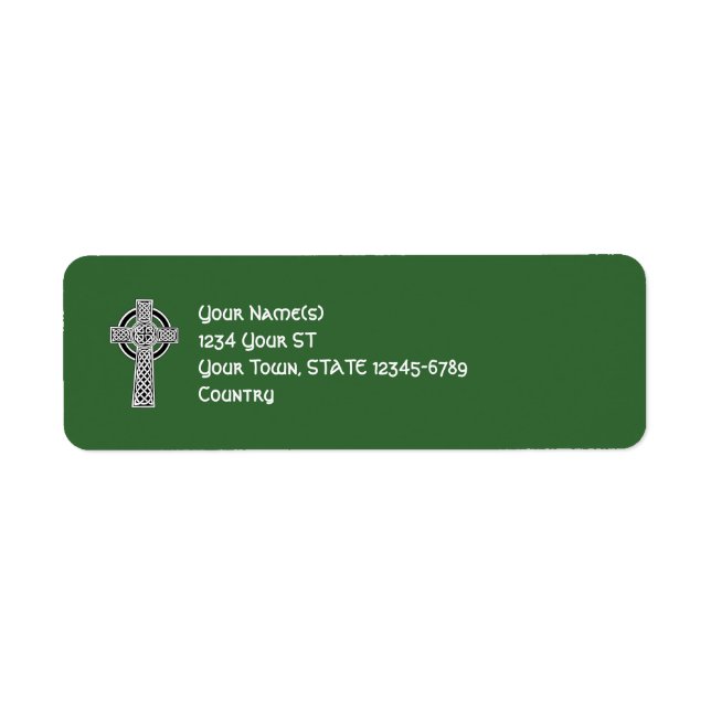 Celtic Cross - return address labels (Front)