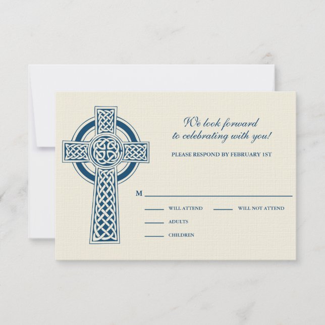 Celtic Cross RVSP Card (Front)