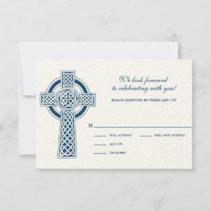 Celtic Cross RVSP Card
