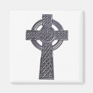 Celtic Cross - Silver Magnet
