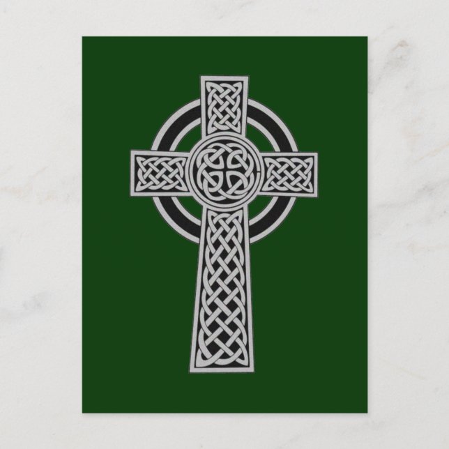 Celtic Cross - Silver Postcard (Front)