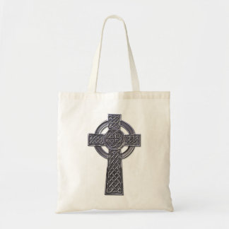 Celtic Cross - Silver Tote Bag
