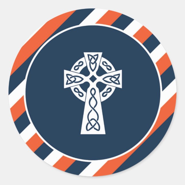 Celtic Cross Sticker (Front)