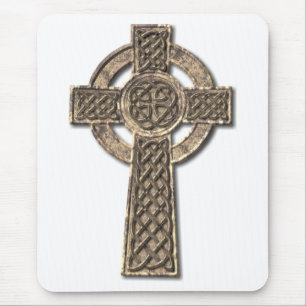Celtic Cross - Stone Mouse Mat