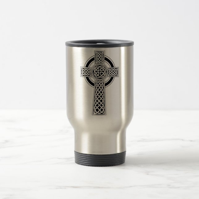 Celtic Cross Travel Mug (Center)