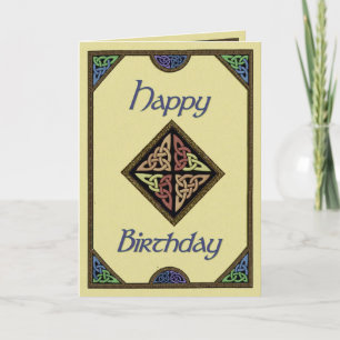 Celtic Design Birthday Card