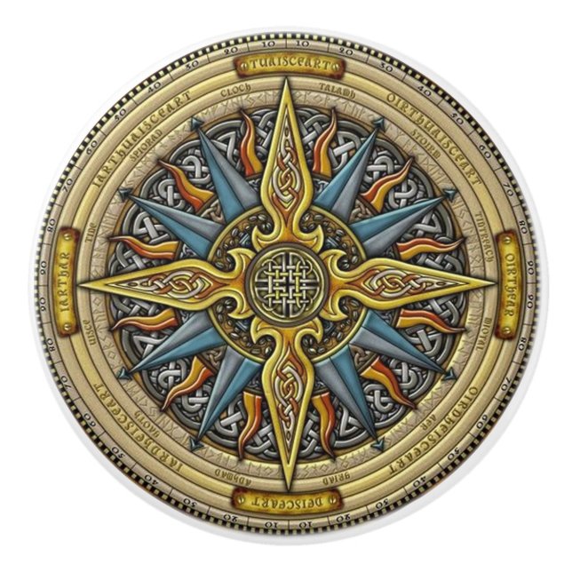 Celtic Design Door or Drawer Knob (Front)