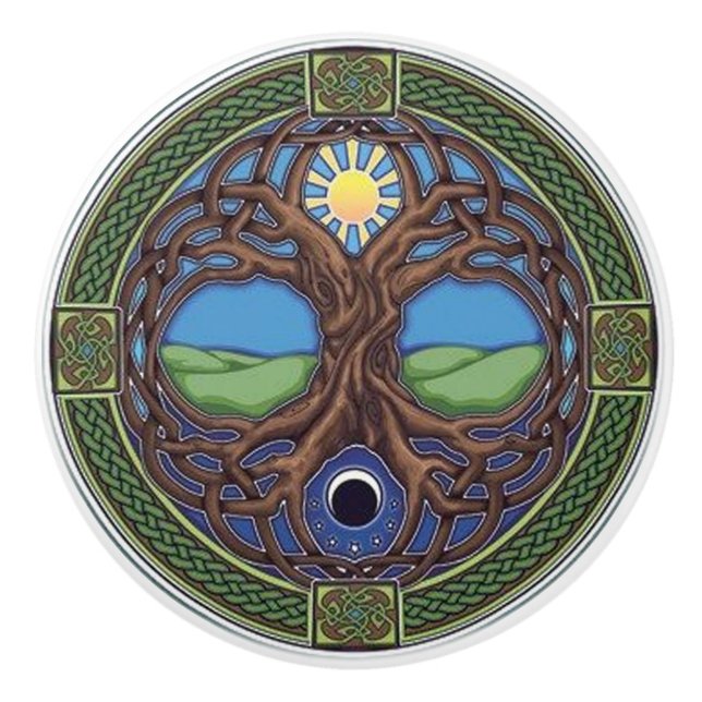 Celtic Design Door or Drawer Knob (Front)