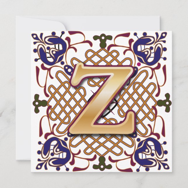 Celtic Design Letter Z (Front)