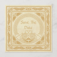 Celtic Design With Claddagh Wedding Save The Date