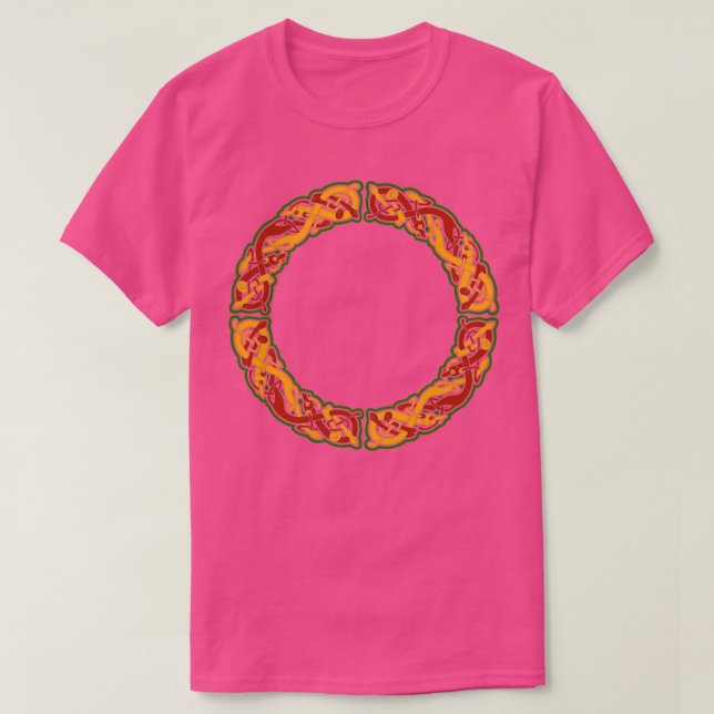 Celtic Dog round design T-Shirt (Design Front)
