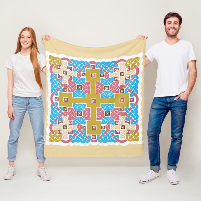 Celtic Donegal Fleece Blanket (In Situ)