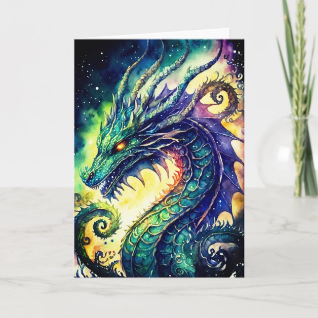 Celtic Dragon All Occasion Greeting Card (Front)