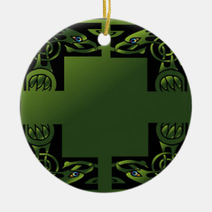 Celtic Dragon Ceramic Tree Decoration