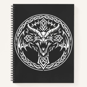 Celtic Dragon Emblem by BurnsInHell Notebook