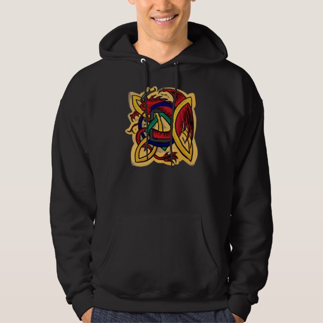 Celtic dragon guys hoodie (Front)