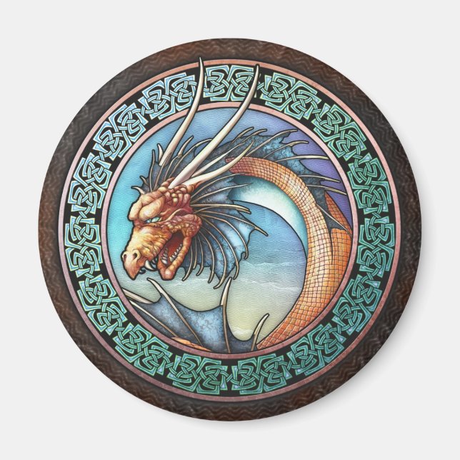 Celtic Dragon Magnet (Front)