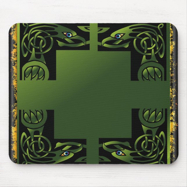 Celtic Dragon Mouse Mat (Front)