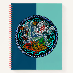 Celtic dragon notebook
