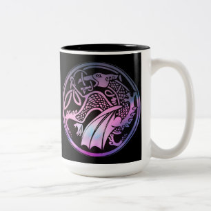Celtic Dragon Round Coffee Mug