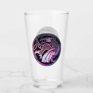 Celtic Dragon Round   Glass