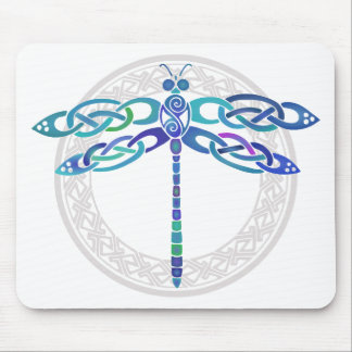 Celtic Dragonfly Mouse Mat