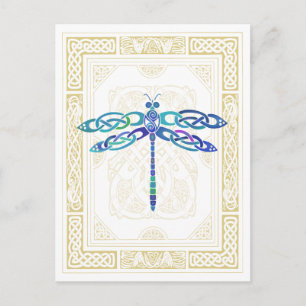 Celtic Dragonfly Postcard